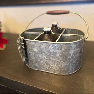 Metal Beverage Carrier with Bottle Opener and Handle